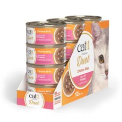 Catit Cuisine Duet (75g) húmido completo – Frango com Camarão