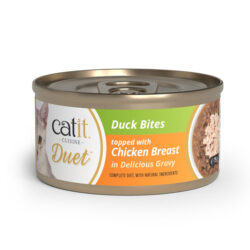 Catit Cuisine Duet (75g) húmido completo - Pato com peito de Frango