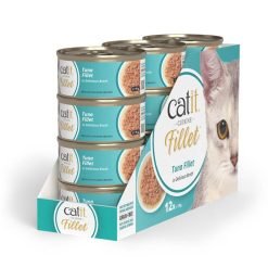 Catit Cuisine Fillet (75g) húmido completo em caldo – Atum