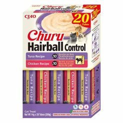 Churu Hairball Control Snack Líquido para Gatos Pack 20x14g