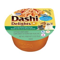 Dashi Delights alimento húmido em caldo (70g) - Atum com Peixe Bonito