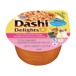 Dashi Delights alimento húmido em caldo (70g) - Atum com Salmão
