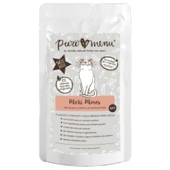 Puromenu Mimos de Gato húmido completo em patê (100g) - Peru e Salmão