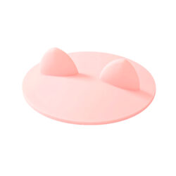 Tampa em silicone c/ orelhas de gato para caneca