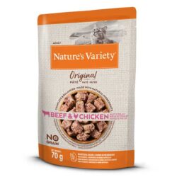 Nature's Variety húmido em patê (70g) - Vaca e Frango