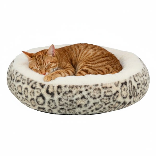 Cama LEO redonda com padrão leopardo (Trixie) - Image 2