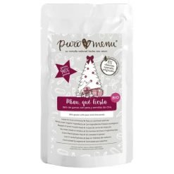 Puromenu Miau, Que Festa! húmido completo em patê (100g) - Frango com Camarão