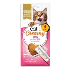 Catit Creamy snack cremoso (4x10g) - Atum com Caranguejo