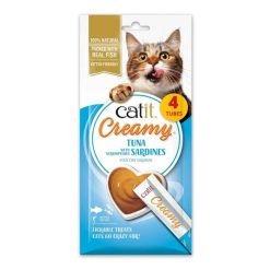 Catit Creamy snack cremoso (4x10g) - Atum com Sardinhas