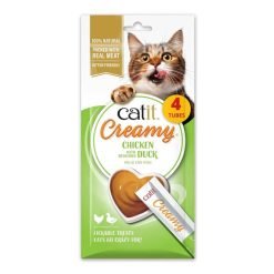 Catit Creamy snack cremoso (4x10g) - Frango com Pato