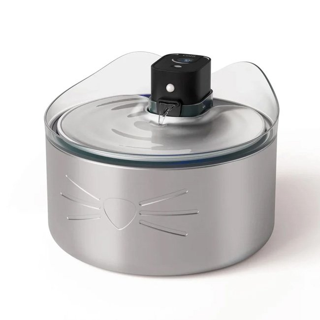 Fonte sem fios Catit PIXI em aço inoxidável e tecnologia UVC