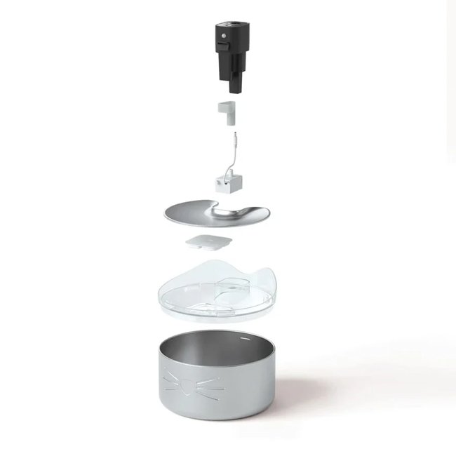 Fonte sem fios Catit PIXI em aço inoxidável e tecnologia UVC - Image 4