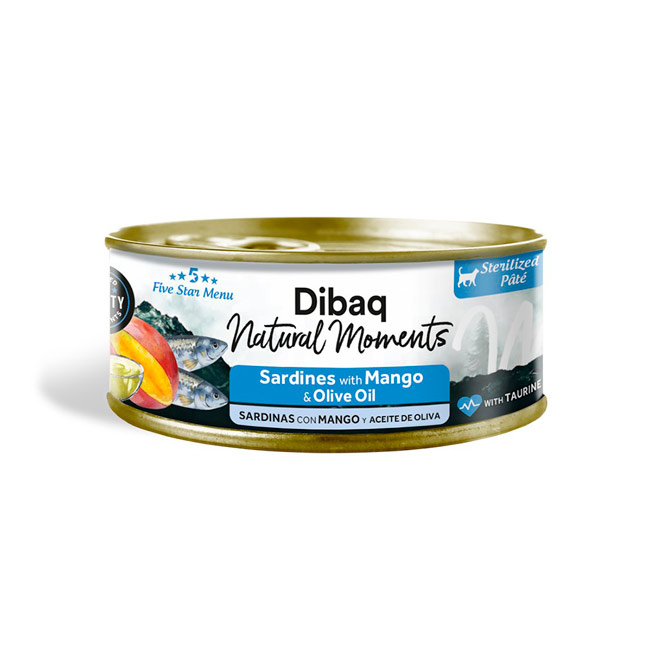 Dibaq Natural Moments em patê (70g) - Sardinhas com Manga