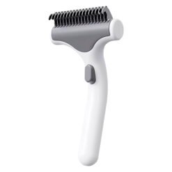 Escova tira-nós e desbastadora de pelo c/botão de limpeza
