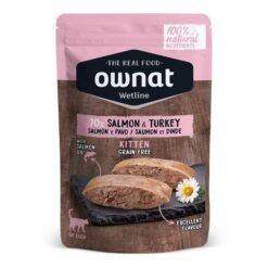 Ownat Wetline (85g) Kitten em patê - Salmão e Peru