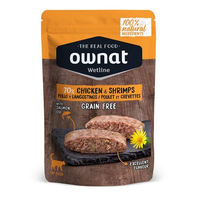 Ownat Wetline (85g) em patê - Frango e Camarão