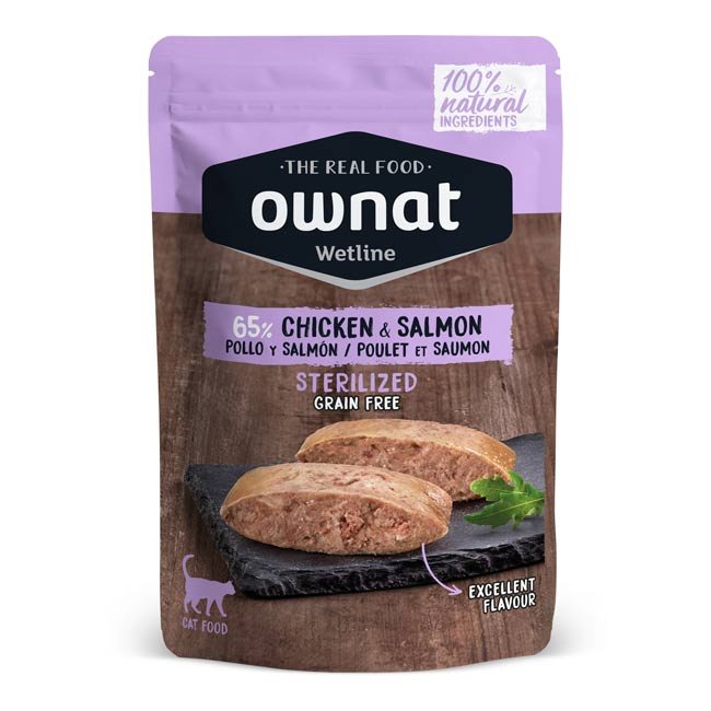 Ownat Wetline (85g) em patê - Frango e Salmão
